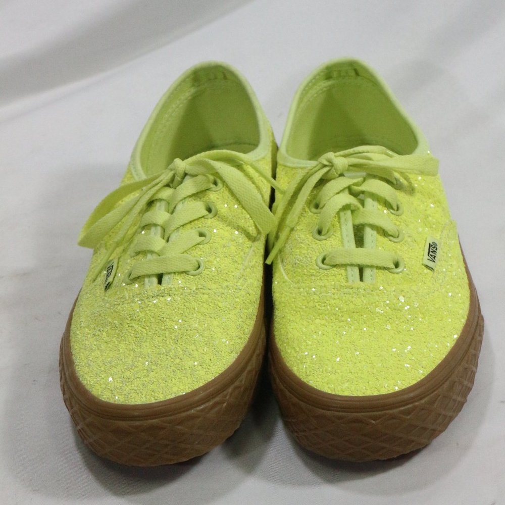 VANS Ice Cream Glitter Yellow Skate Sneakers Sz 7 US Wmn 5.5 US Men - Picture 4 of 8